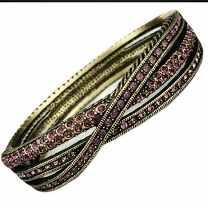 Heidi Daus Cuff Crossover Bracelet   "Classic Kiss" Collection